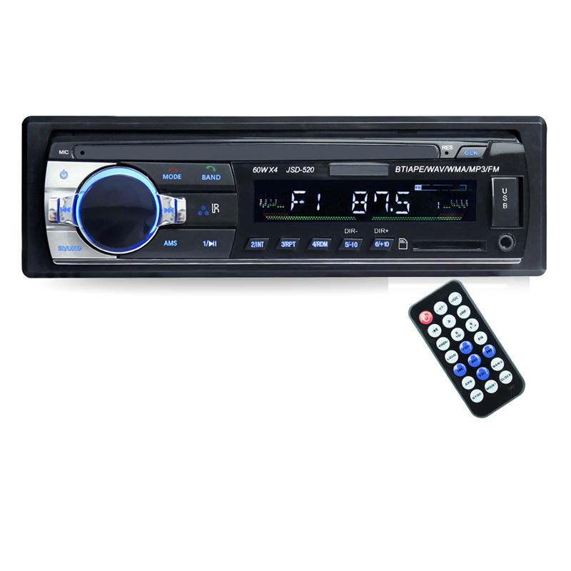 Đầu Nghe Nhạc Mp3 Xe Hơi Kiêm Đài FM Hỗ Trợ Bluetooth KC520